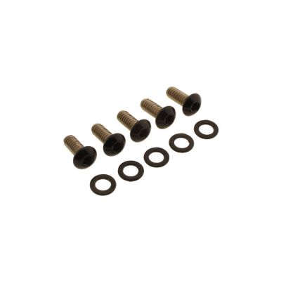 979835 - Screws4Bikes, bolt kit, derby cover. Gloss black