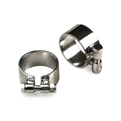 980102 - MCS XL Sportster heavy duty extra wide header clamps. Chrome
