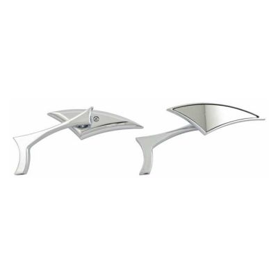 980714 - MCS Indiana chopper mirror set. Chrome