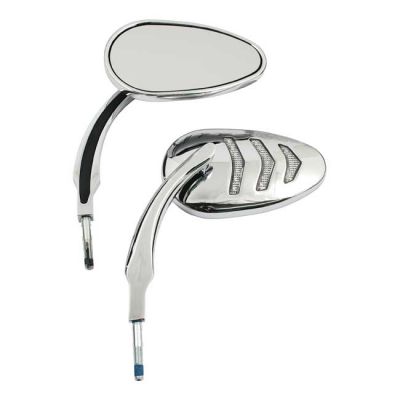 980744 - MCS LED billet turn signal mirror set. Chrome