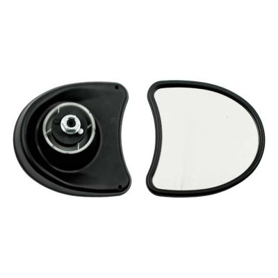 980781 - MCS Touring fairing mount mirror kit. Single vision, black