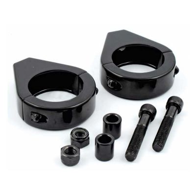 980784 - MCS Smooth edge fork mount clamp kit. 39mm. Black