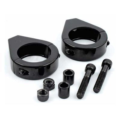 980785 - MCS Smooth edge fork mount clamp kit. 41mm. Black