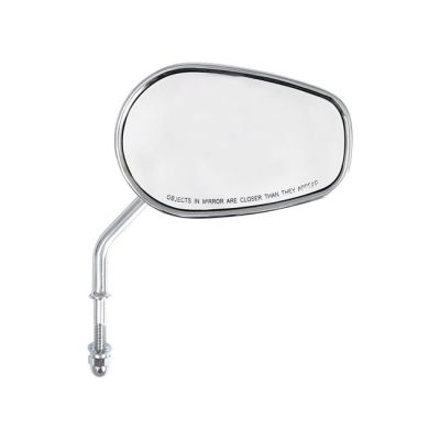 980824 - MCS Riptide tapered mirror set, short stem. Chrome