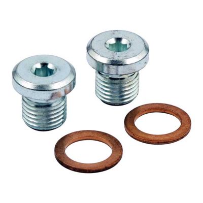 981823 - V&H Vance & Hines, 12mm O2 sensor plug set. zinc.