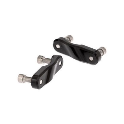 984645 - Kraus, remote reservoir saddlebag brackets. Black