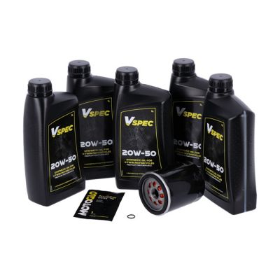 985792 - MCS, engine oil service kit. Black. 5L. 20W50 Synthetic