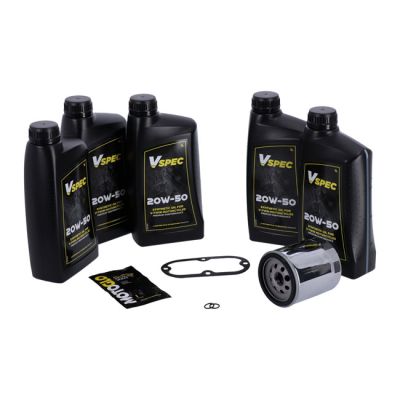 985824 - MCS, 'Big Oil' service kit. Full synthetic. Chrome filter