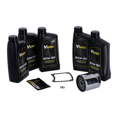 985825 - MCS, 'Big Oil' service kit. Full synthetic. Chrome filter