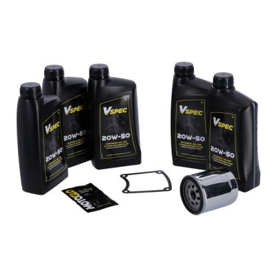 985829 - MCS, 'Big Oil' service kit. Full synthetic. Chrome filter
