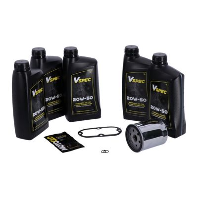 985831 - MCS, 'Big Oil' service kit. Full synthetic. Chrome filter