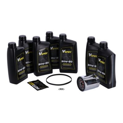 985838 - MCS, 'Big Oil' service kit. Full synthetic. Chrome filter