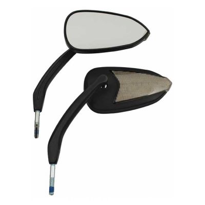 985901 - MCS Fury, LED turn signal mirror set. Black