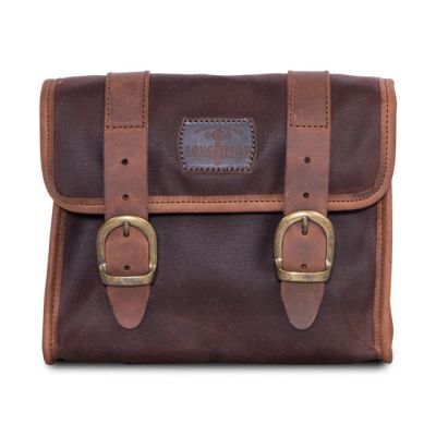 986006 - Longride, 'Mini' waxed cotton saddlebag. Marron Brown