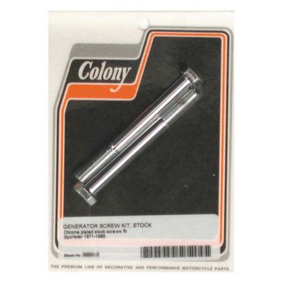 989216 - Colony, generator mount kit. Chrome. OEM style