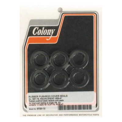 989334 - Colony, 36-47 & 57-E79 pushrod cover seal kit