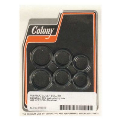 989336 - Colony, L79-84 B.T. pushrod cover seal kit