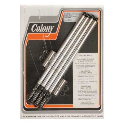 989350 - Colony, aluminum adj. pushrod solid conversion kit. Evo B.T.