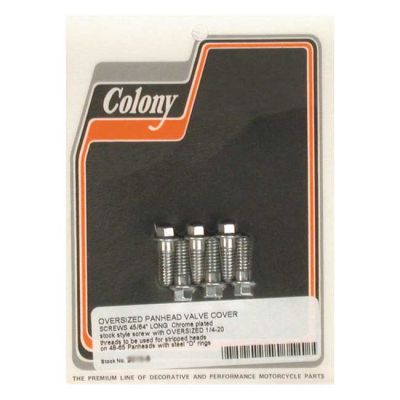 989667 - Colony, oversized Panhead rocker cover screw set