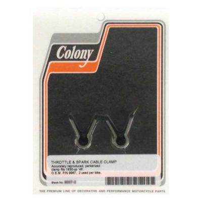 989863 - Colony throttle & spark cable clamp