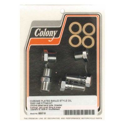 990283 - Colony, Knuckle banjo style rocker cover oil feed fittings