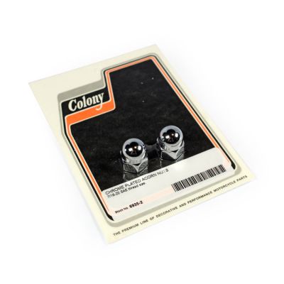 990402 - Colony, 7/16-20 acorn nut. Chrome