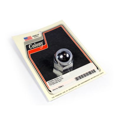 990590 - Colony, fork stem nut. Flat bottom. Acorn