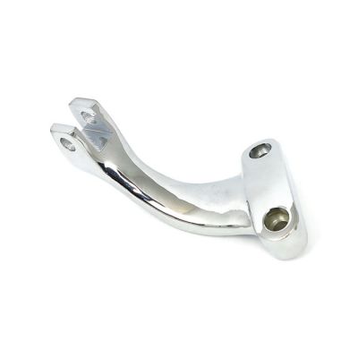 990817 - MCS XL Sportster rider foot peg bracket, left. Chrome