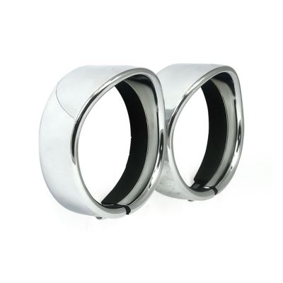 991048 - MCS Recessed trim rings with visor. 4.5