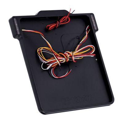 993010 - Danish Motorcycle Parts DMP, 3-1 license plate frame 3.0 DE. Matte bla...