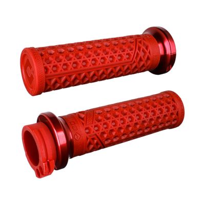 993448 - ODI, V-twin lock-on grips vans signature, cable. dark red