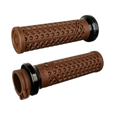 993450 - ODI, V-TWIN Lock-On GRIPS VANS Signature, Cable. Brown