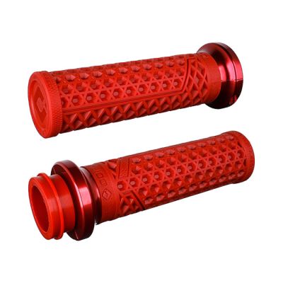 993452 - ODI, V-twin lock-on grips vans signature, tbw. dark red/red