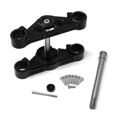 993636 - Killer Custom, 49mm Softail wide triple tree set. Black