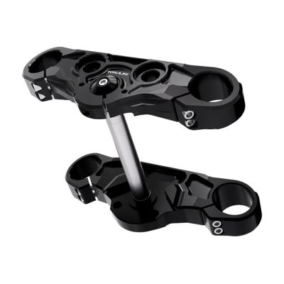 993844 - Kraus, Axis Softail triple trees. Black anodized