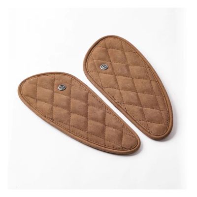 995664 - Tripmachine Trip Machine, Diamond leather gas tank pad set. Tobacco