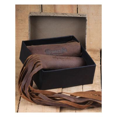 995690 - Tripmachine Trip Machine, leather grip tassels. Tobacco brown