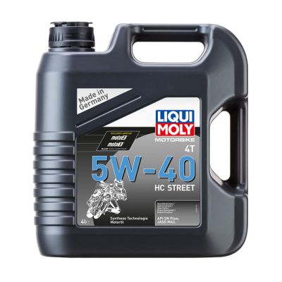 997523 - Liqui Moly, 4T 5W-40 HC Street motor oil. Synthetic. 4 liter