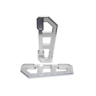 998146 - Vity's Design, Racing rider floorboards. Silver