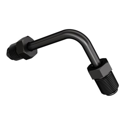 998699 - Goodridge, pipe fitting 90 degree bend. Black