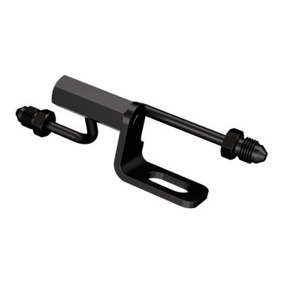 998744 - Goodridge Steel brake tee. Black plated carbon steel