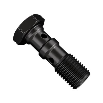 998756 - Goodridge M10 X 1.25 double banjo bolt black