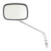 907625 - MCS Late OEM style mirror, long stem, right side. Chrome
