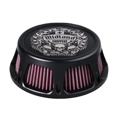 MCP90-62-667D - Midland Choppers Midland Design Luftfilter Midland Spezial 3D Dark Edi...