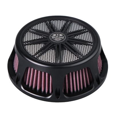 MCP90-64-260D - Midland Choppers Midland Design Luftfilter Straight Dark Edition