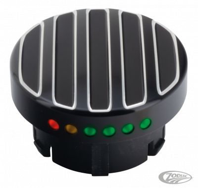 011031 - GZP Blk/cut ribbed LED fuel gauge 96-17