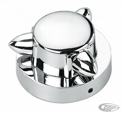 011154 - GZP Krommet gas cap cover Small 66mm