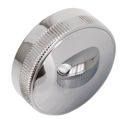 011329 - GZP Chr skirted gas cap coarse knurling