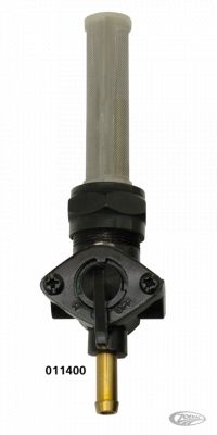 011400 - GZP Petcock long screen w/strght Black