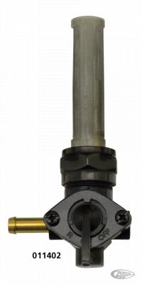 011402 - GZP Petcock long s/s screen left Black